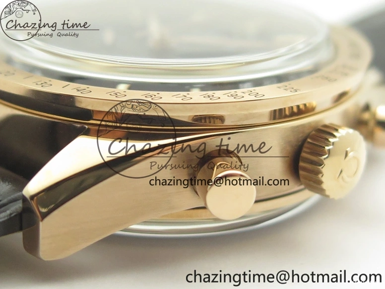 0113 Speedmaster ’57 Co-Axial RG OMF 1:1 Best Edition Black Dial On Leather Strap A9300 (Free Leather Strap) Resilient 8064